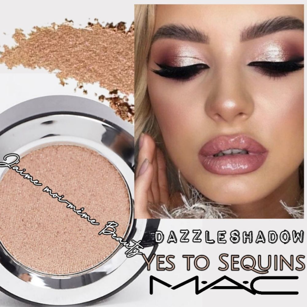 MAC Dazzleshadow EXTREME in Yes to Sequins (Light Gold with Pink Pearl)